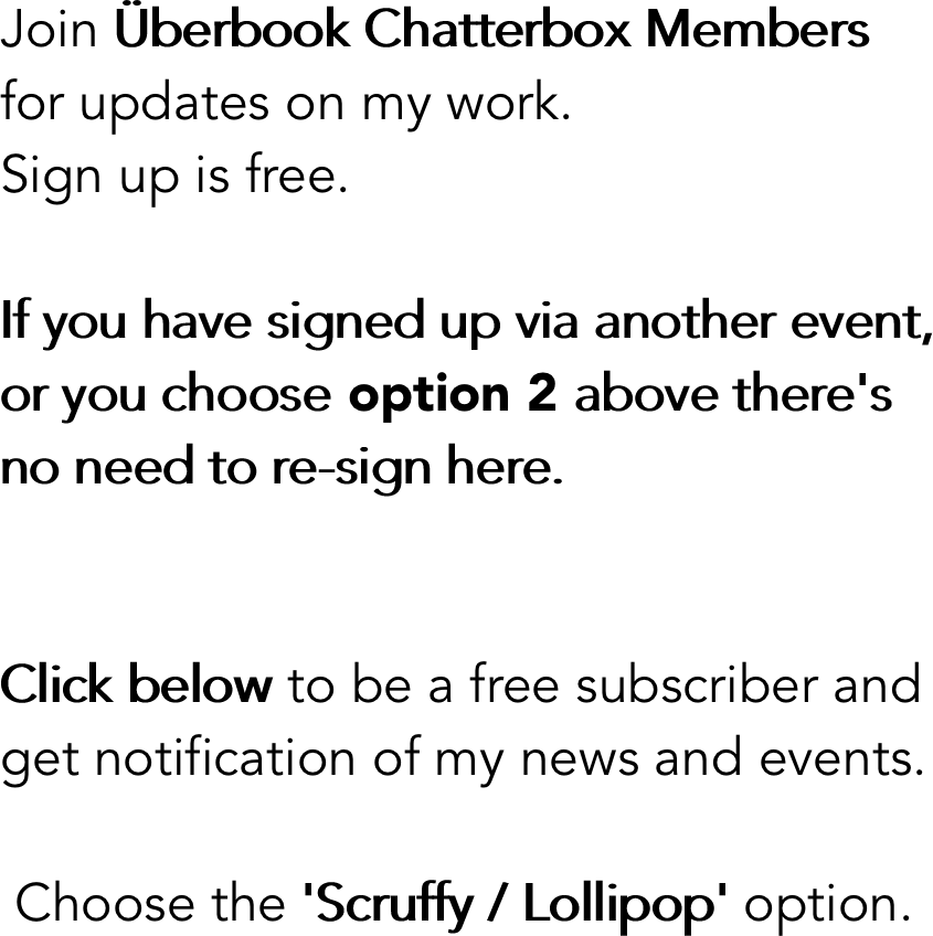 Join Überbook Chatterbox Members 